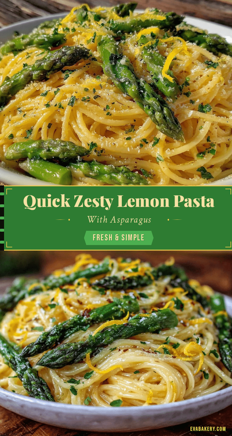 quick zesty lemon pasta with asparagus recipe