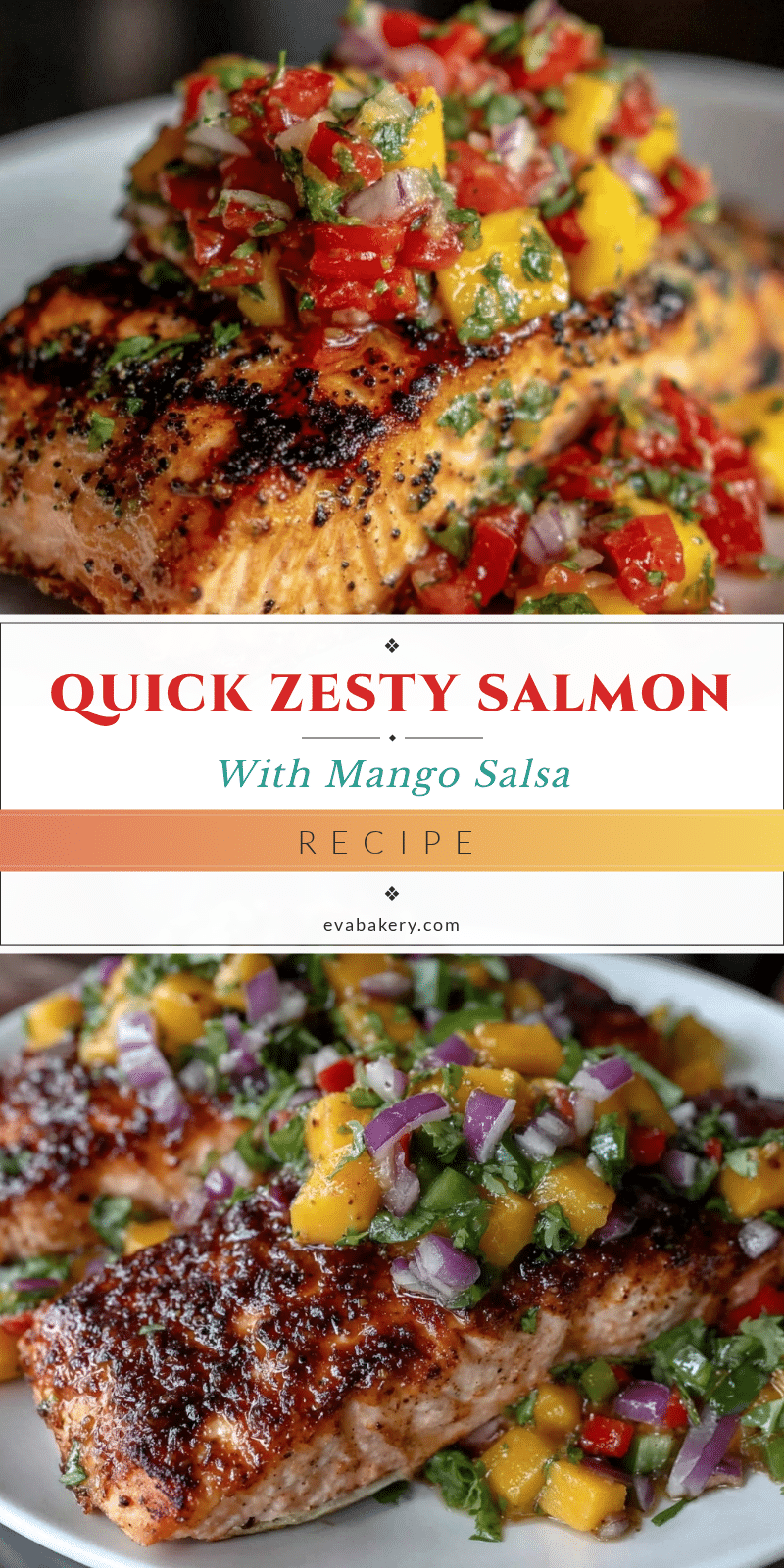quick zesty salmon with mango salsa recipe