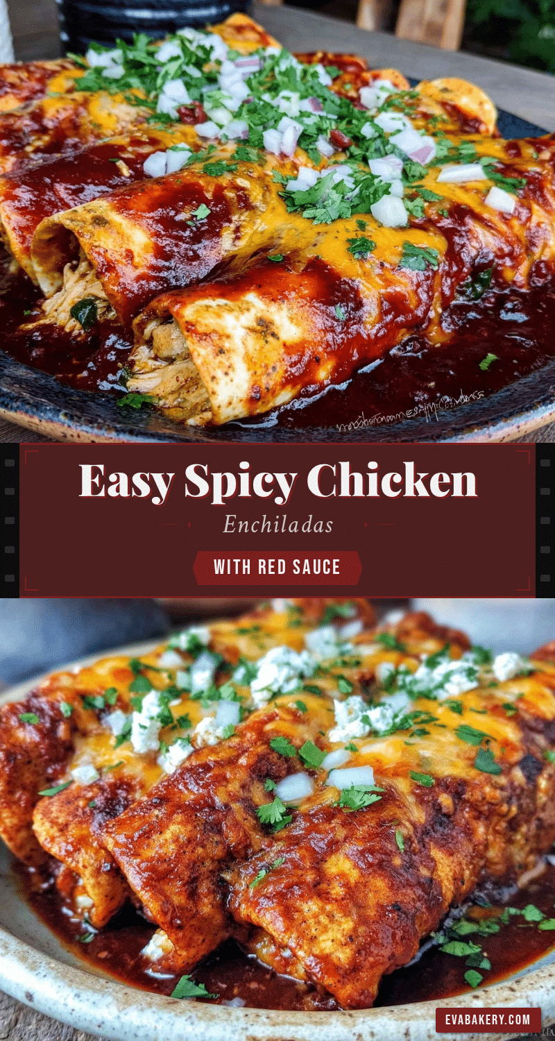 Chicken Enchiladas with Red Sauce recipe