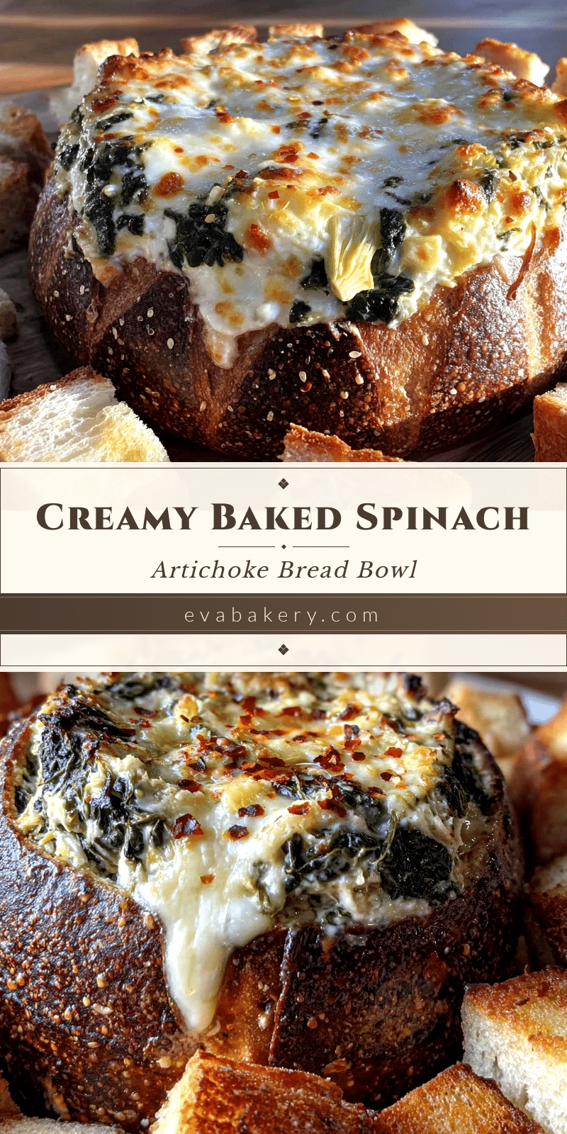creamy baked spinach artichoke dip recipe