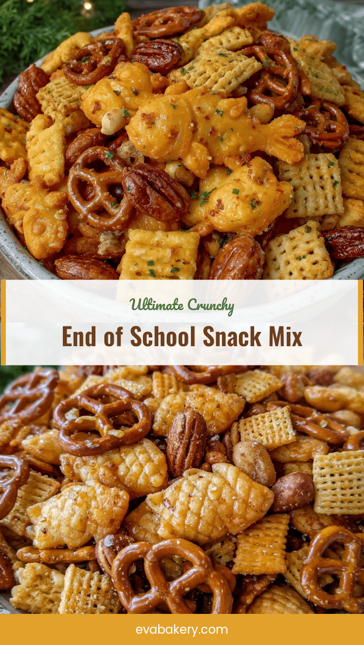 crunchy end of school year party snack mix recipe