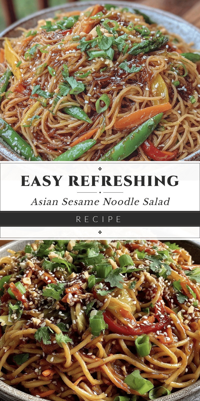 easy asian sesame noodle salad recipe