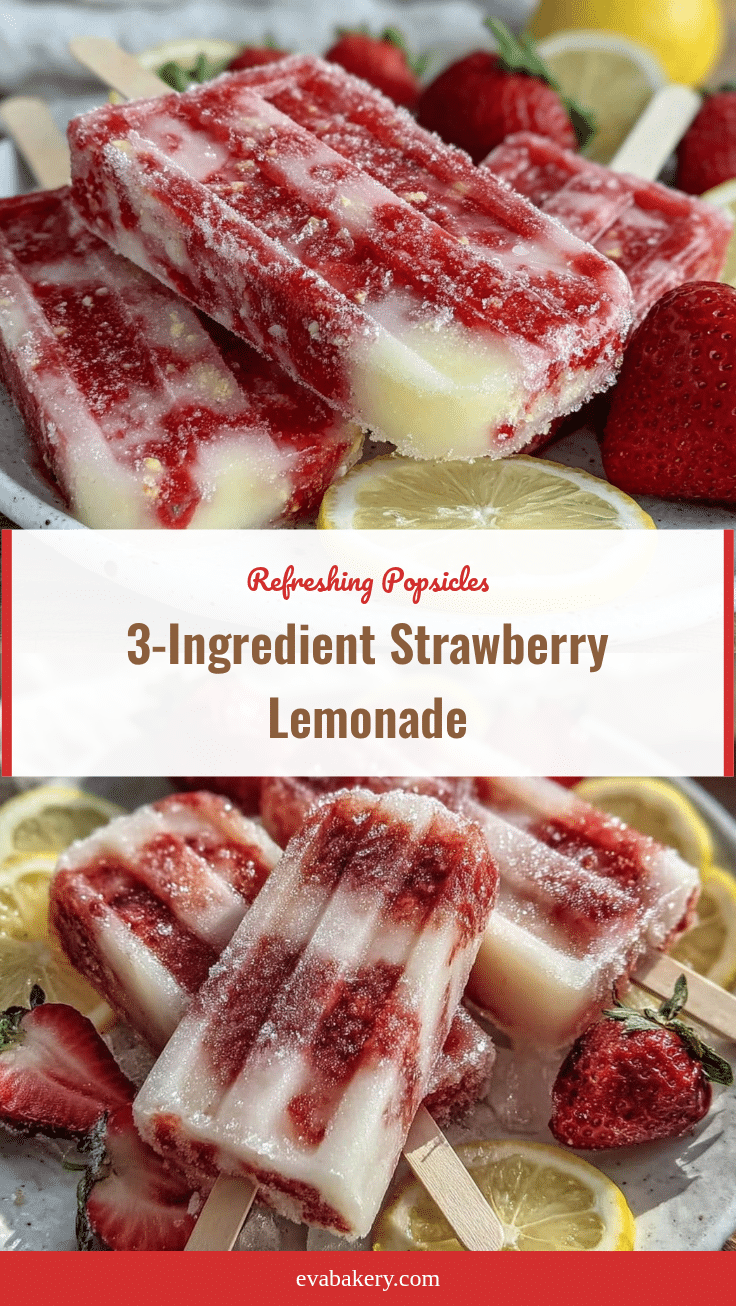 frozen strawberry lemonade popsicles recipe