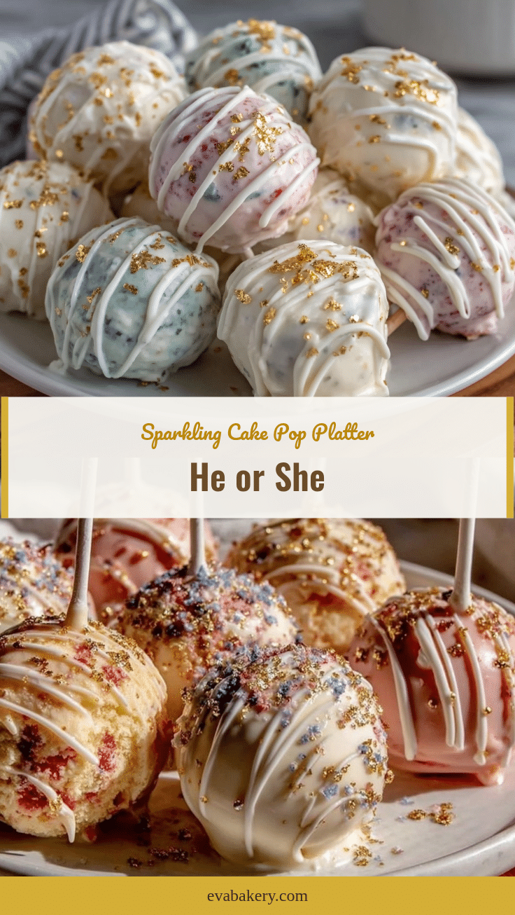 he or she cake pop platter recipe