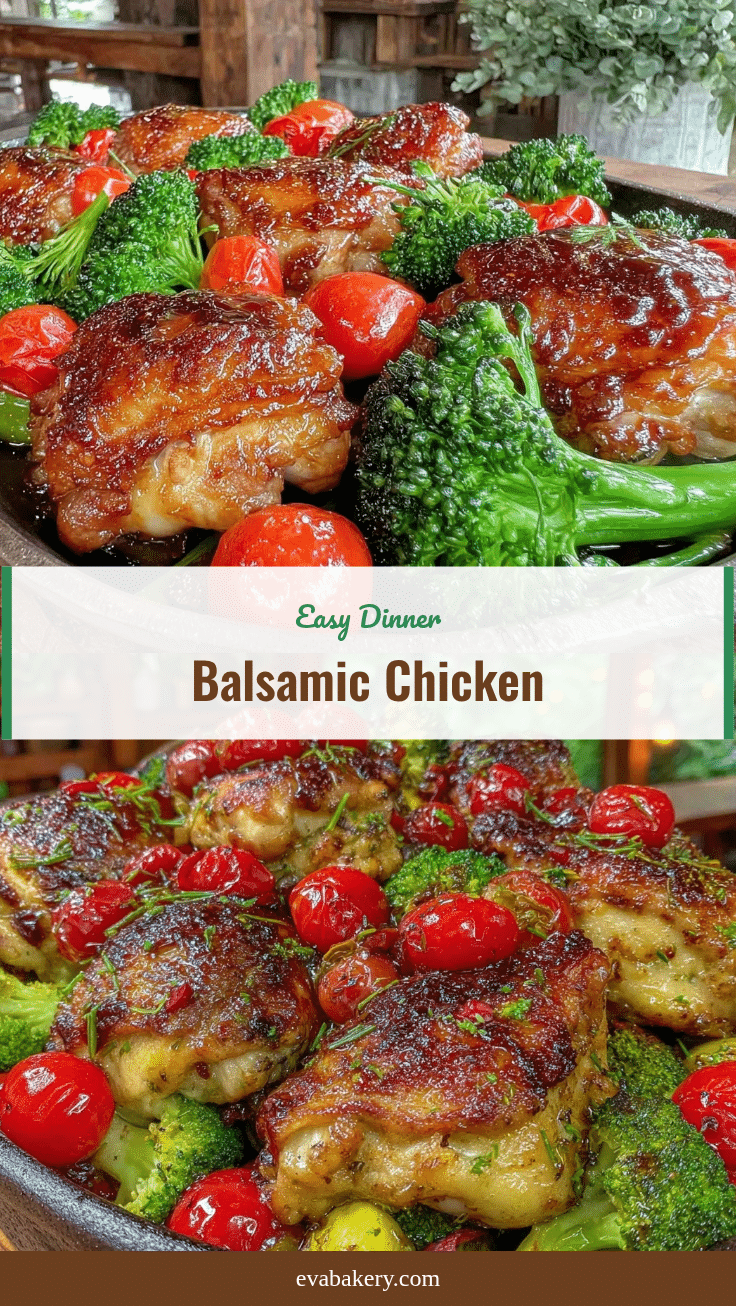 one pan balsamic chicken and vegetables recipe