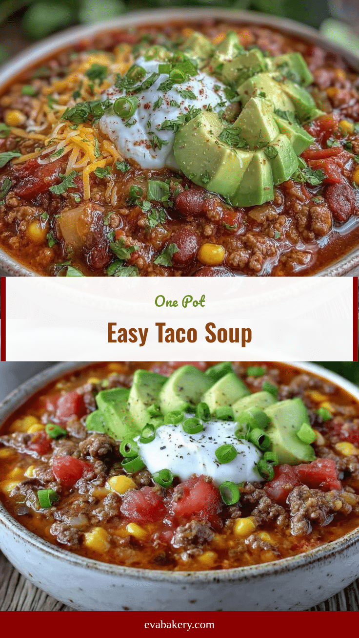 One Pot Taco Soup recipe