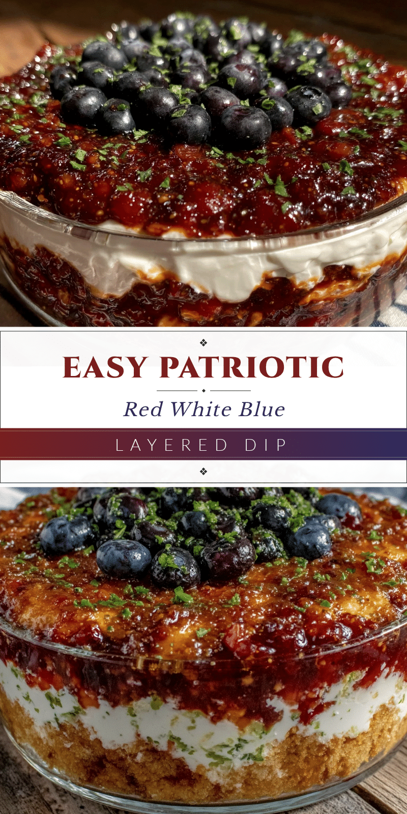 patriotic layered dip recipe