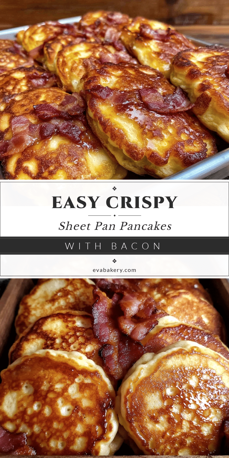 sheet pan pancakes with bacon recipe