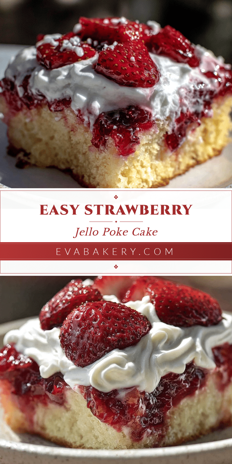 strawberry jello poke cake recipe