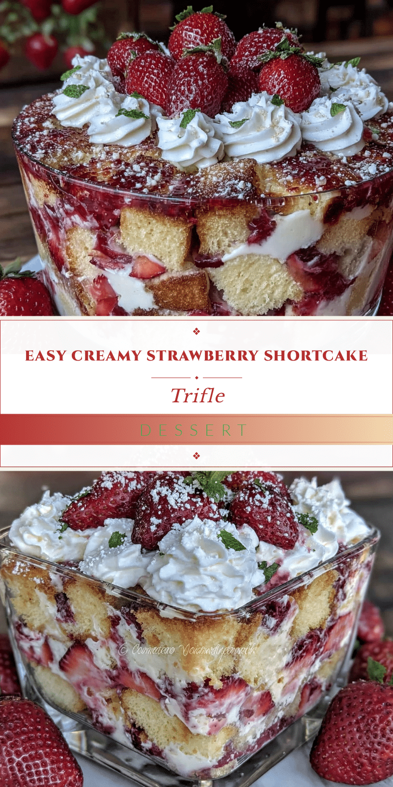strawberry shortcake trifle recipe