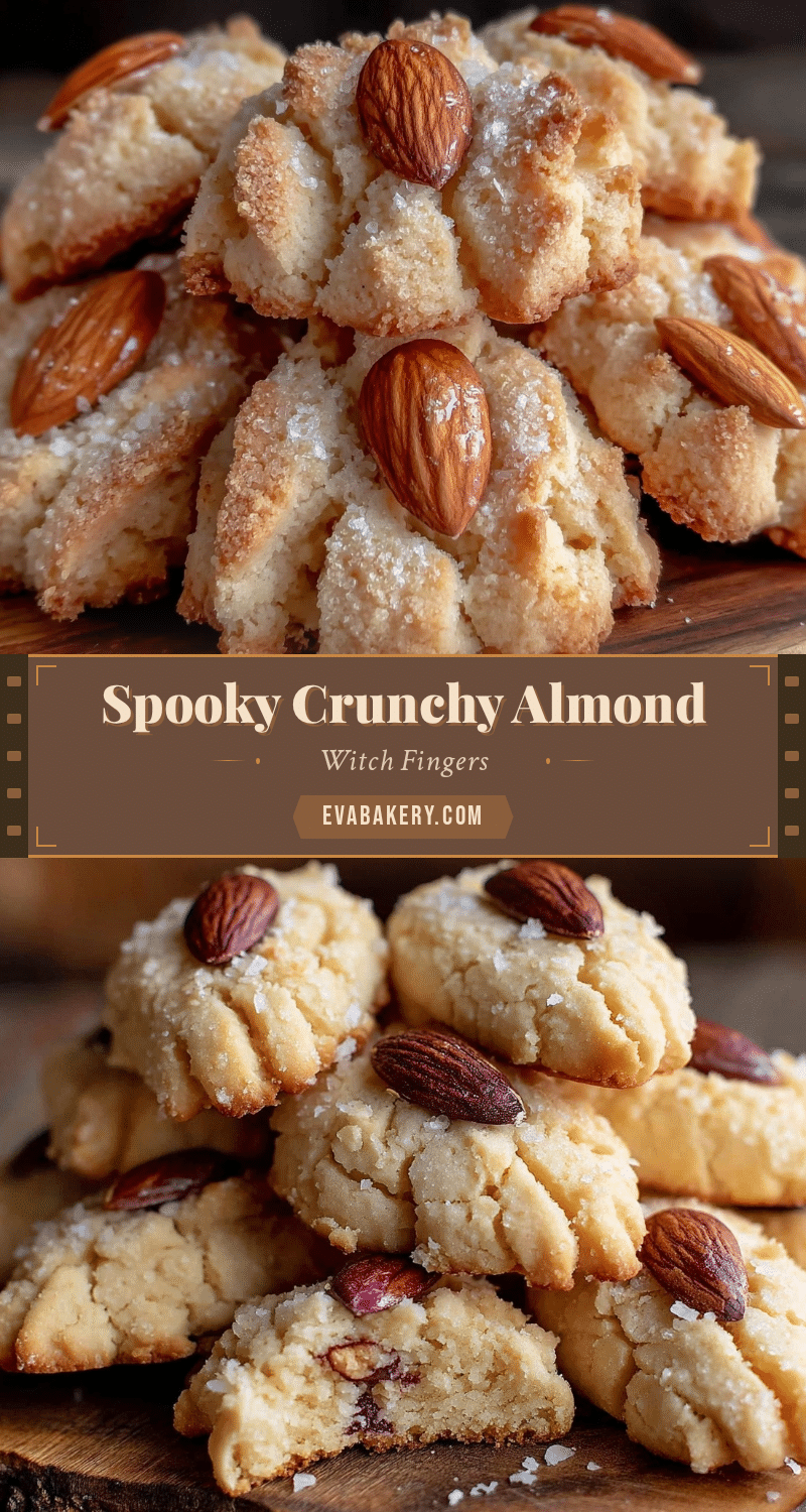 witch finger cookies with almonds recipe