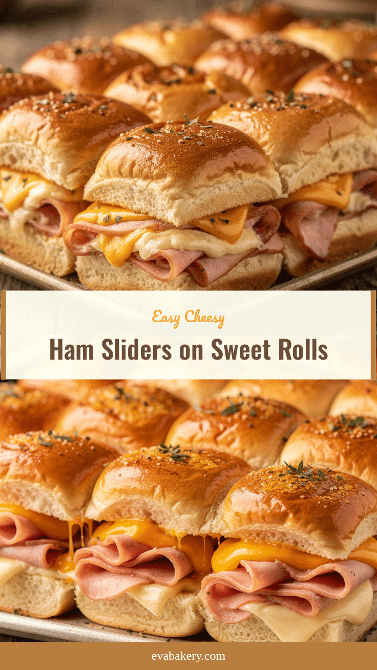 cheesy ham sliders recipe