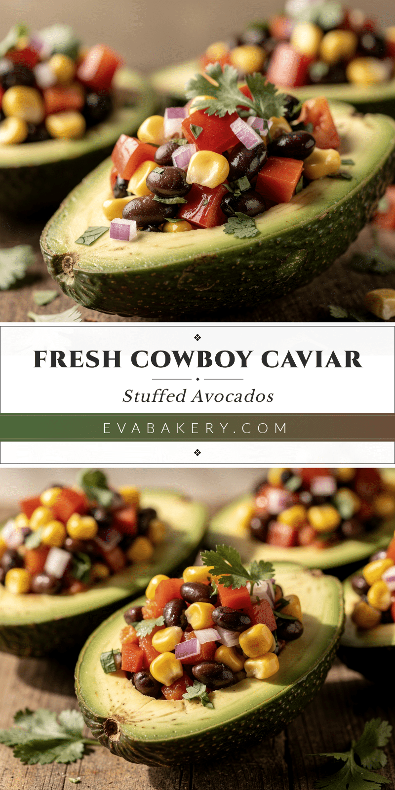 cowboy caviar stuffed avocados recipe