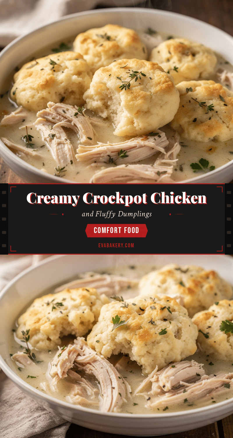 creamy crockpot chicken and fluffy dumplings recipe