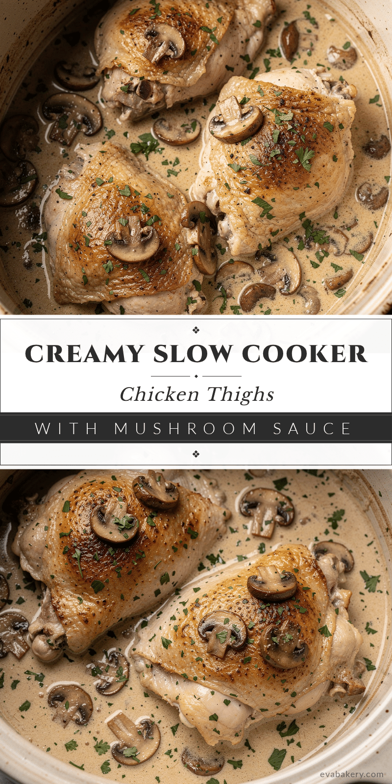 creamy crockpot chicken thighs recipe
