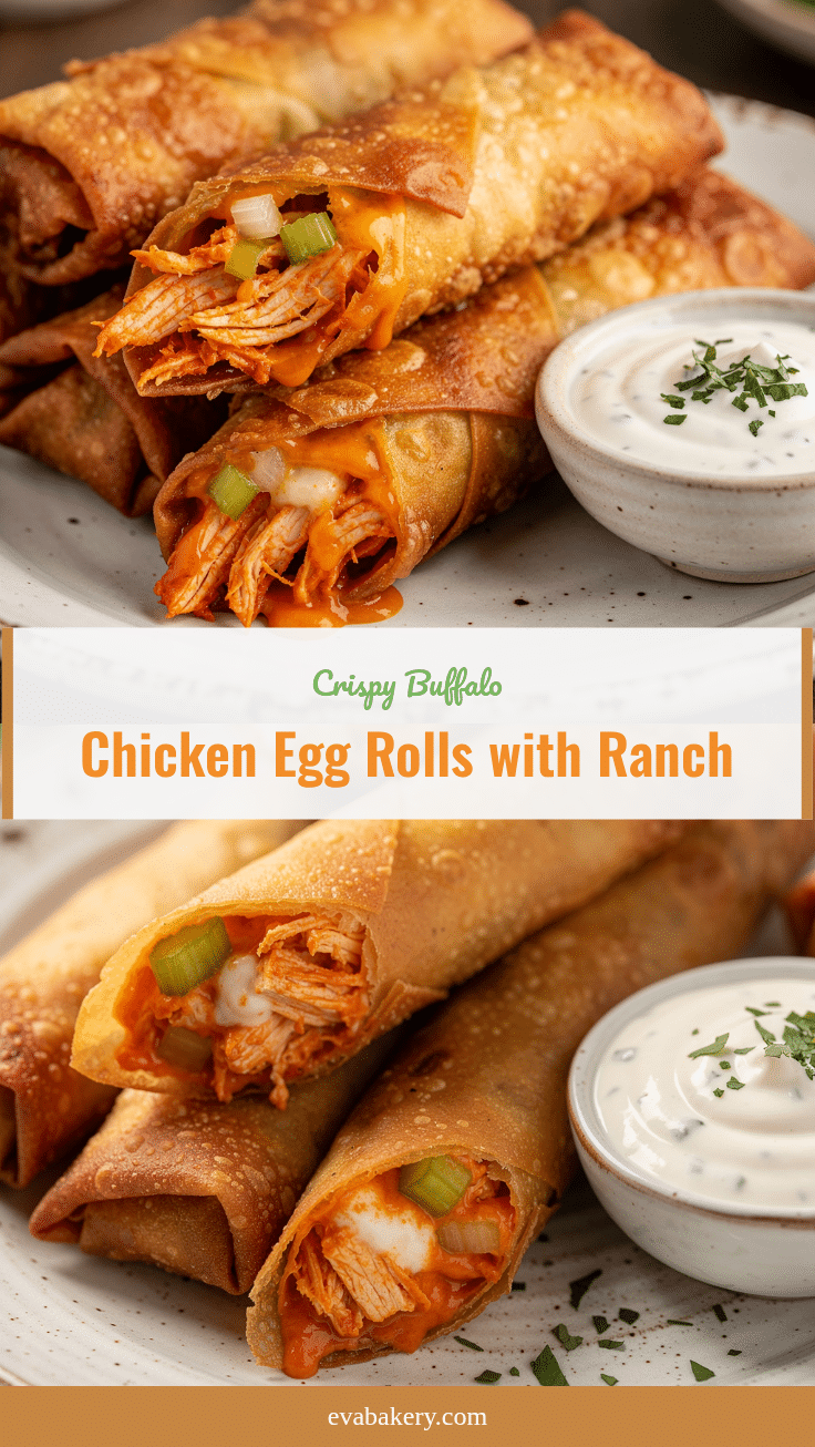 crispy buffalo chicken egg rolls recipe