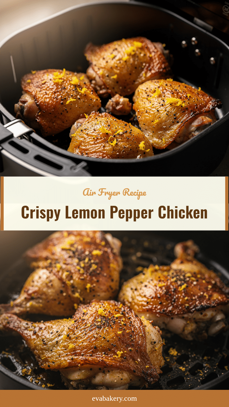 crispy lemon pepper chicken thighs air fryer recipe