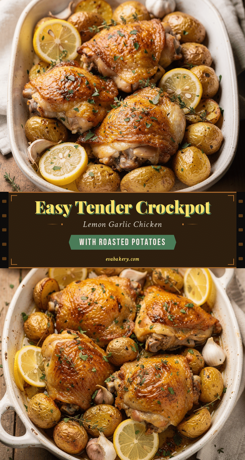 crockpot lemon garlic chicken recipe