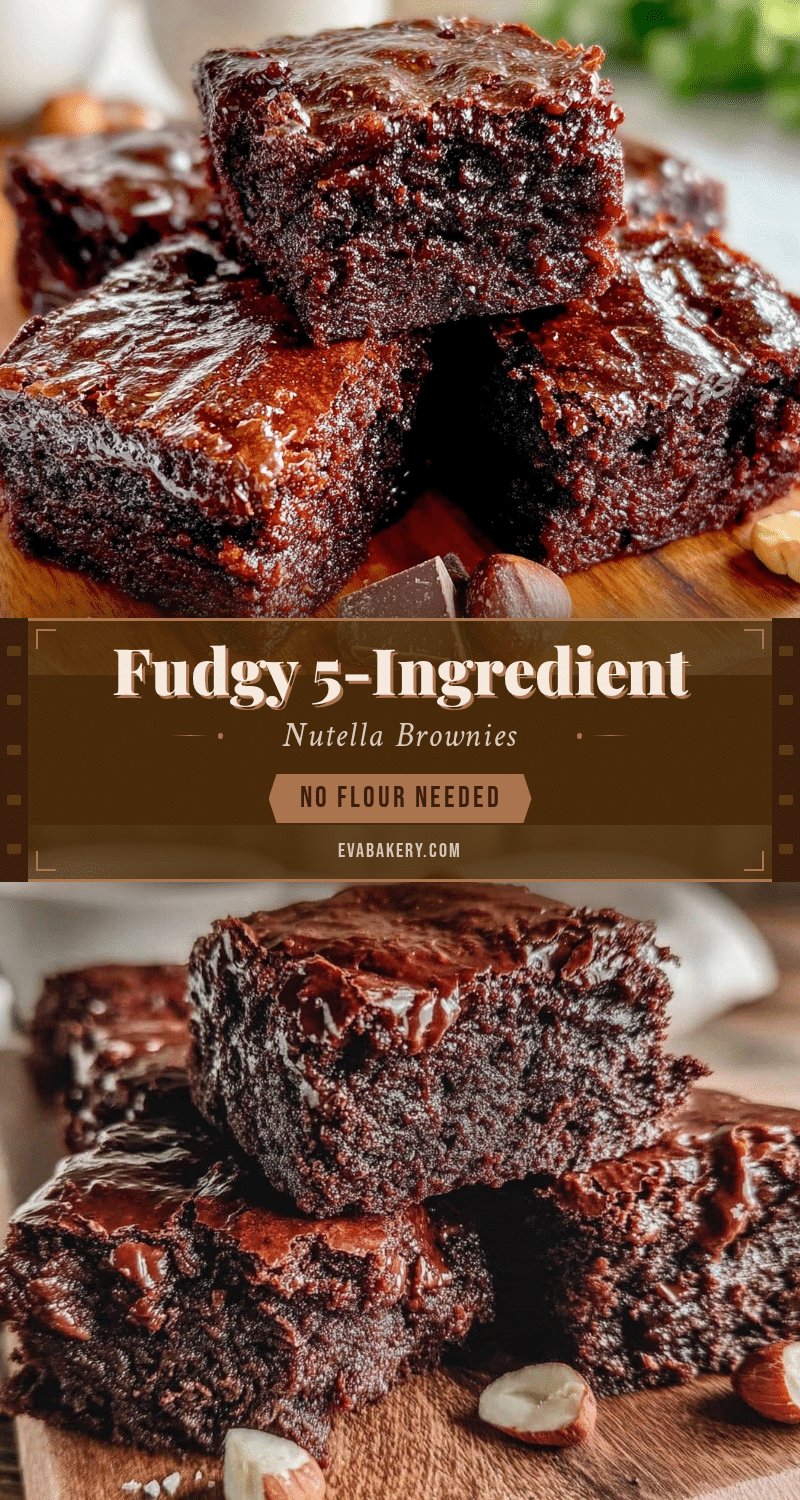 easy 5-ingredient Nutella brownies recipe