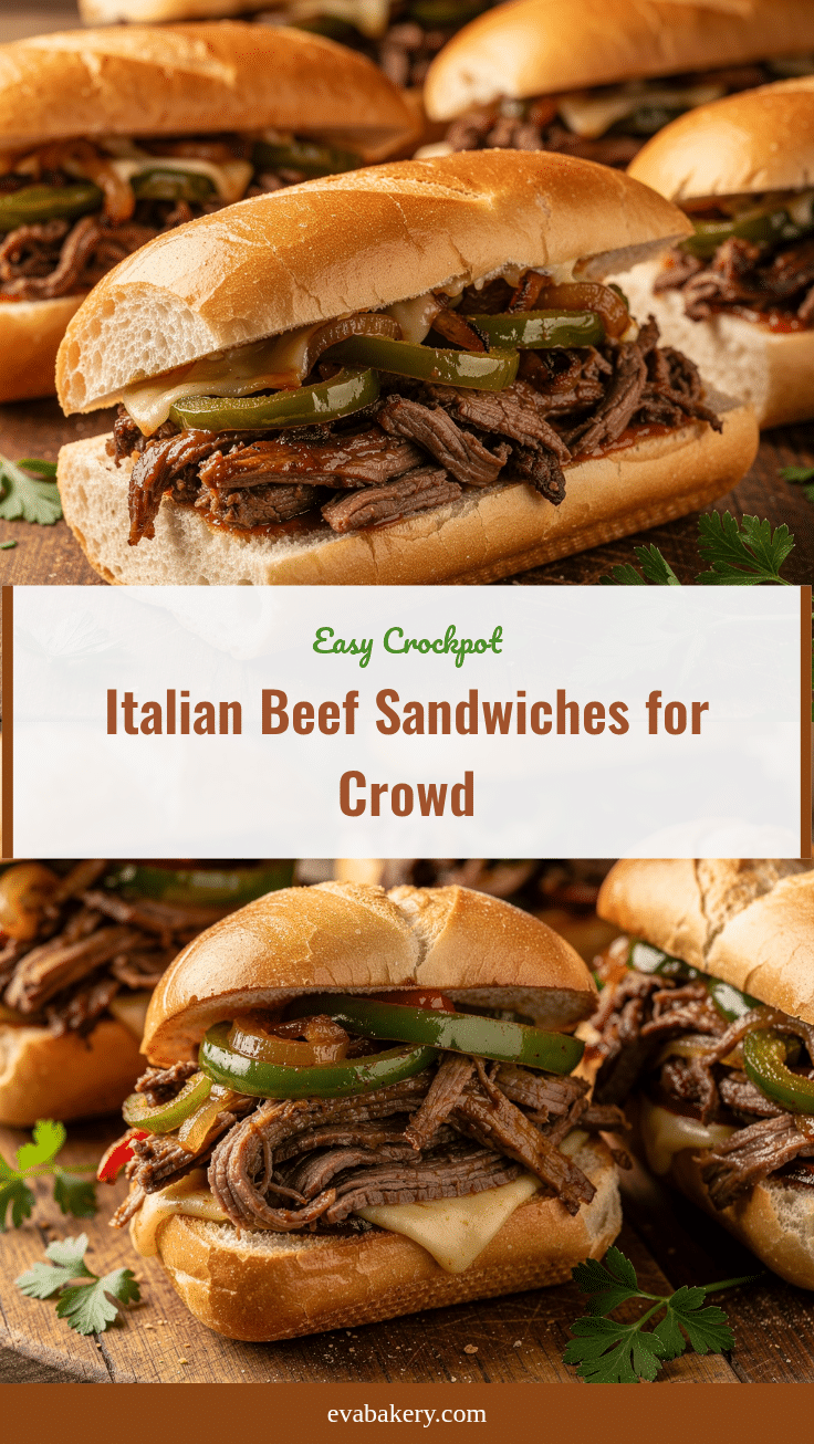 easy crockpot italian beef sandwiches recipe