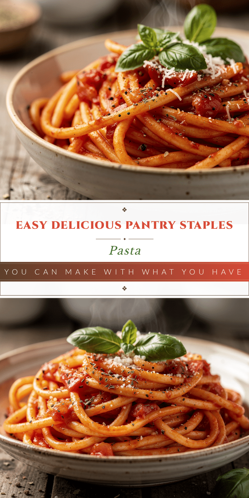 easy pantry staples pasta recipe