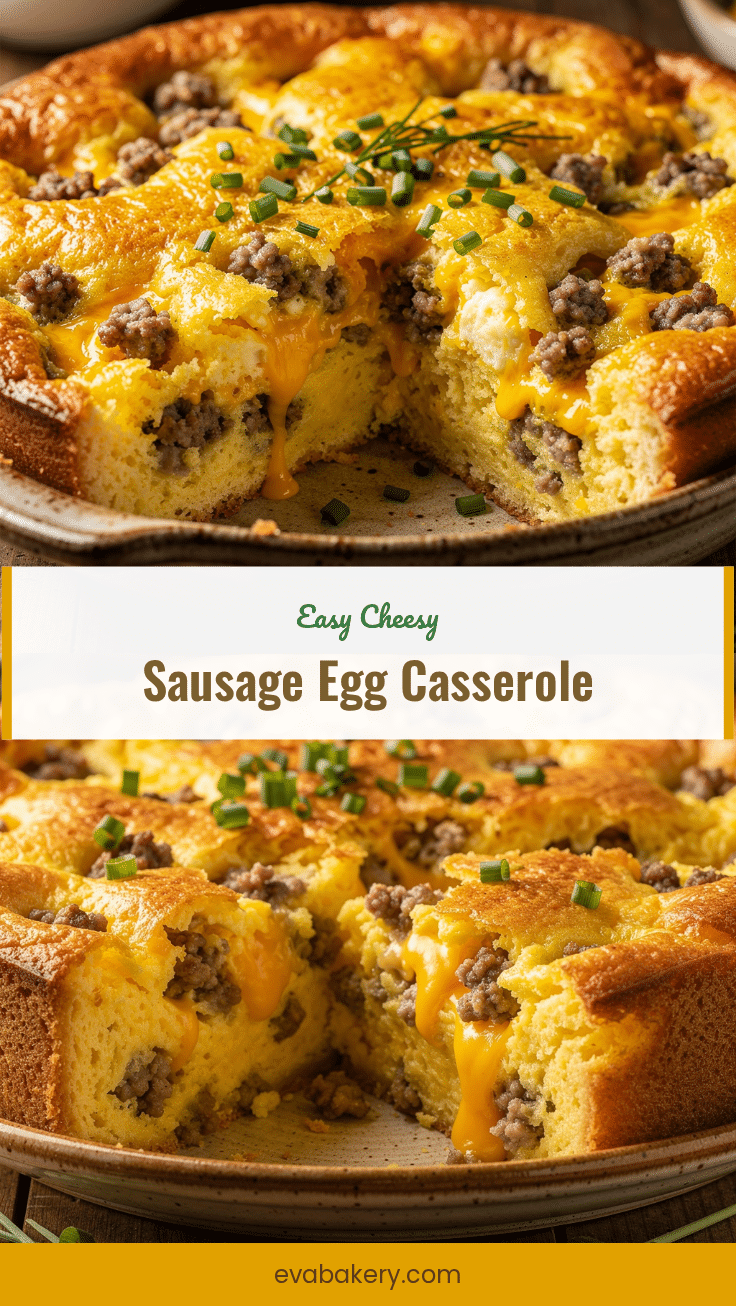 easy sausage egg and cheese breakfast casserole recipe