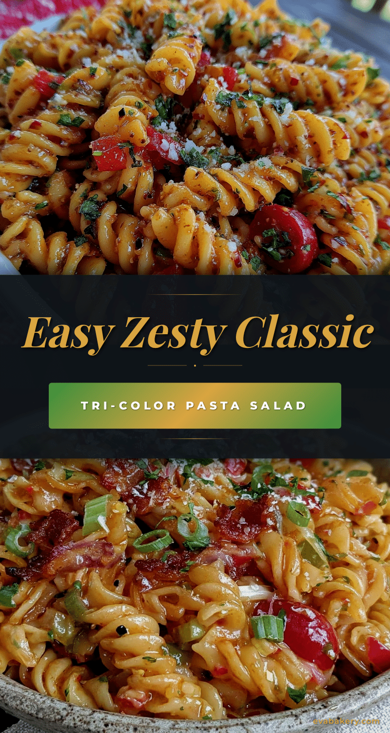 fresh classic tri-color pasta salad recipe