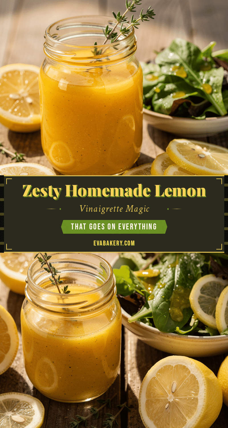 fresh homemade lemon vinaigrette recipe