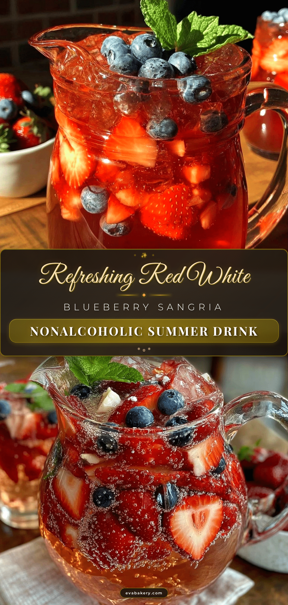 fresh red white and blue berry sangria recipe