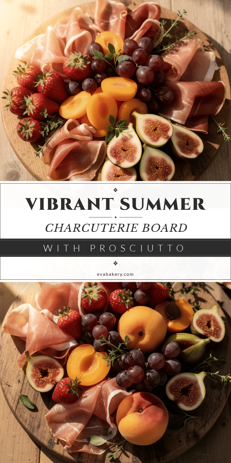 fresh summer charcuterie board with prosciutto recipe