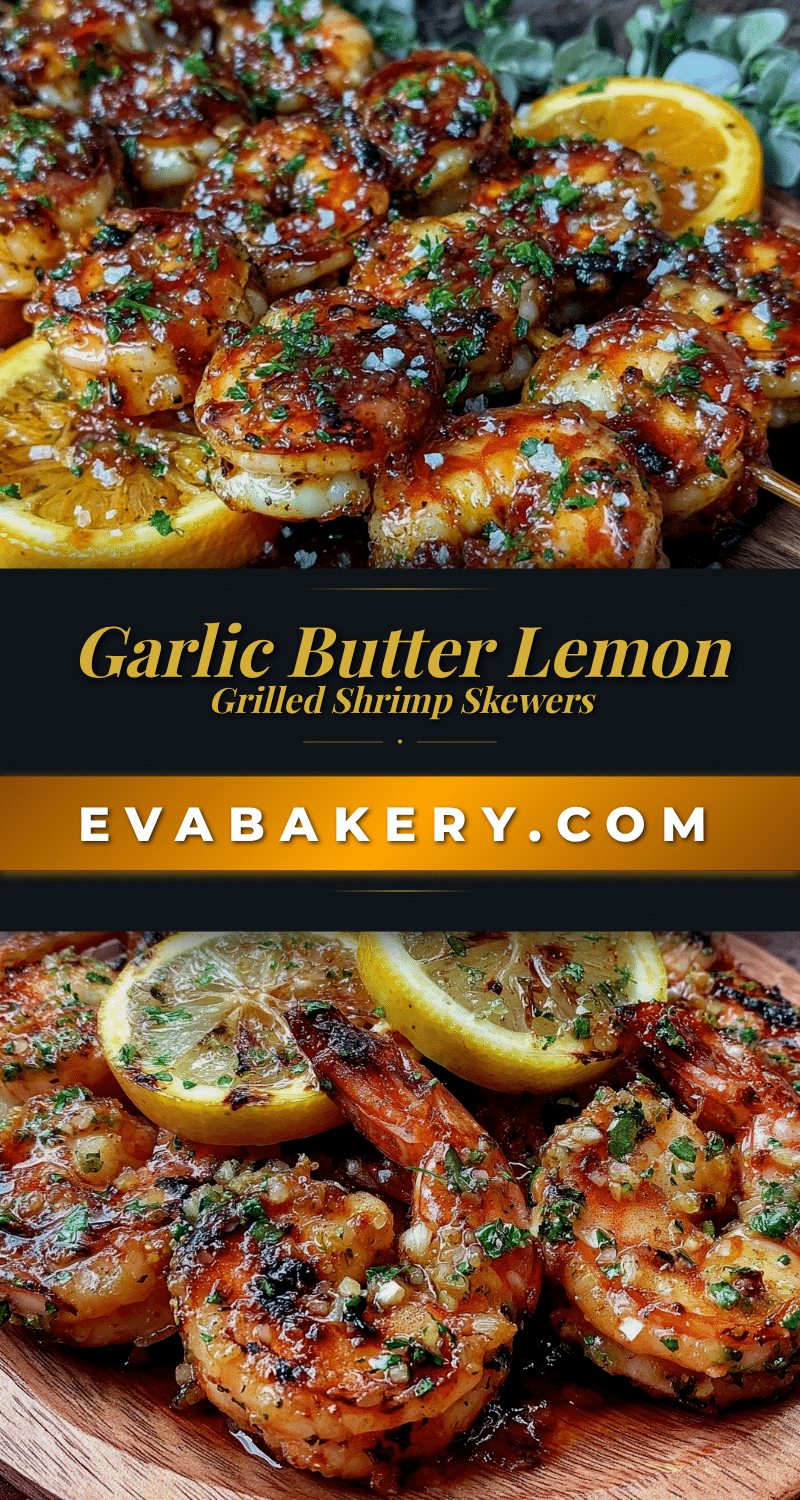 garlic butter grilled shrimp skewers recipe