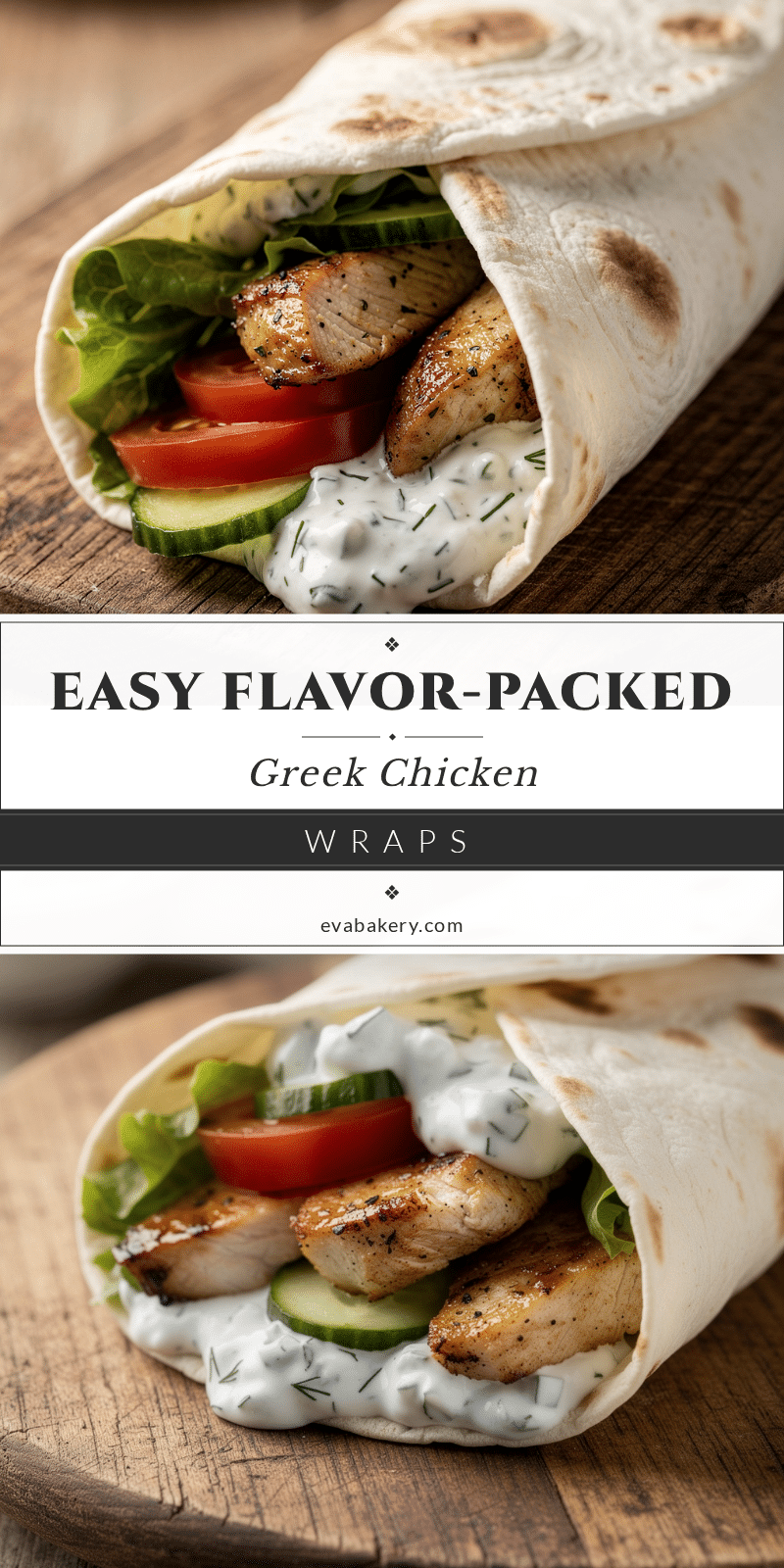 Greek chicken wrap recipe
