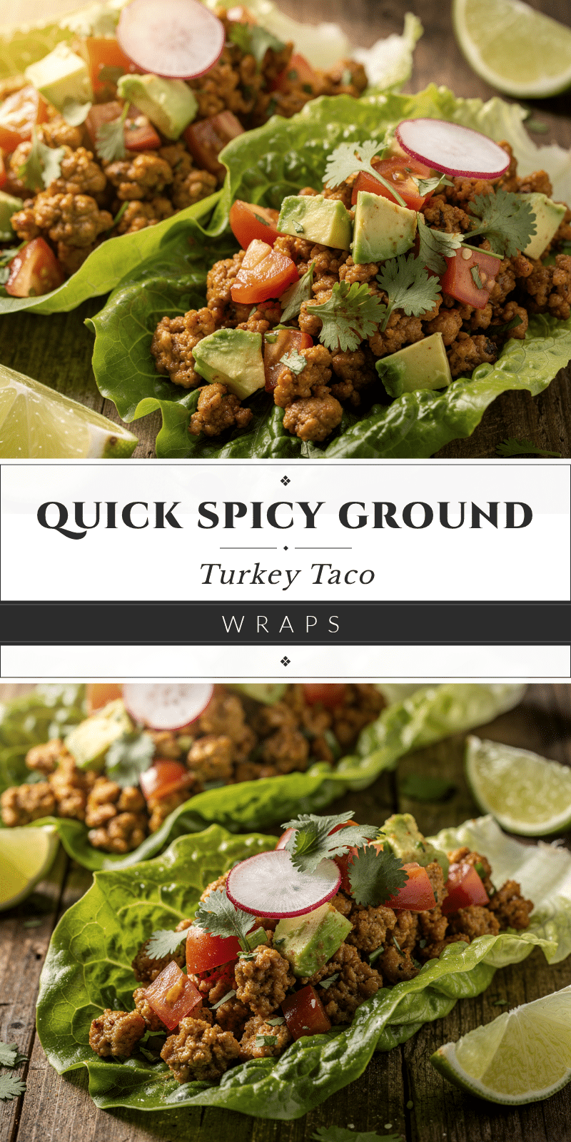 ground turkey taco lettuce wraps recipe