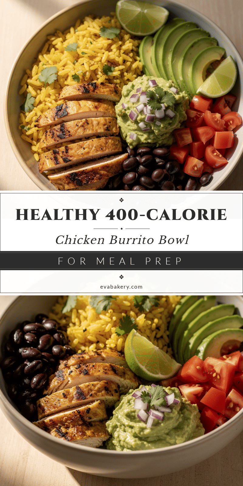 healthy 400-calorie chicken burrito bowl recipe