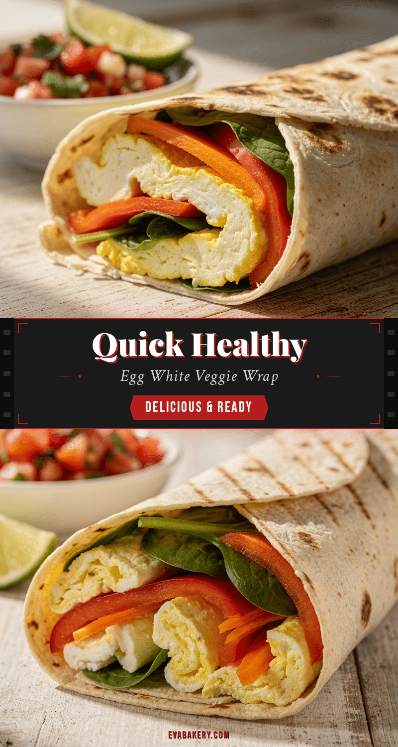 healthy calorie deficit egg white veggie wrap recipe