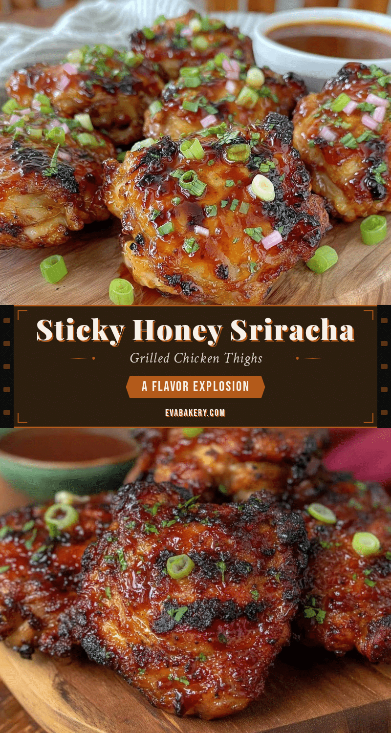 honey sriracha grilled chicken thighs recipe