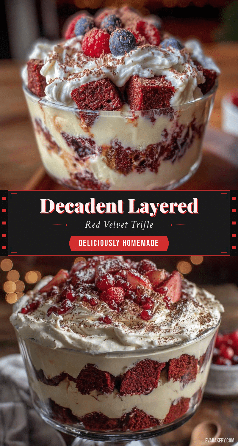 layered red velvet flag trifle recipe