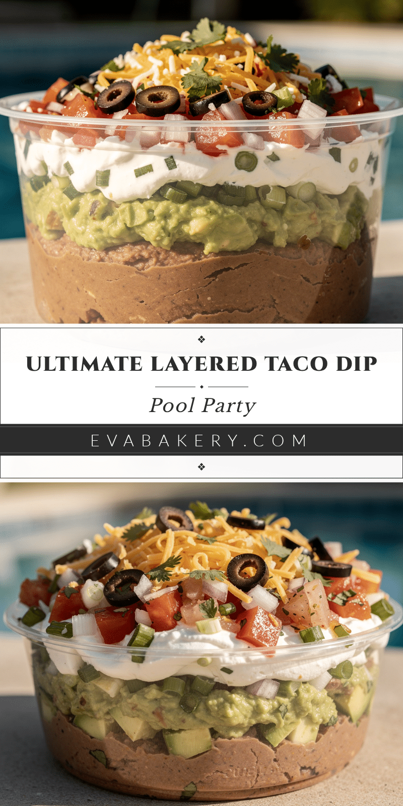 layered taco dip recipe