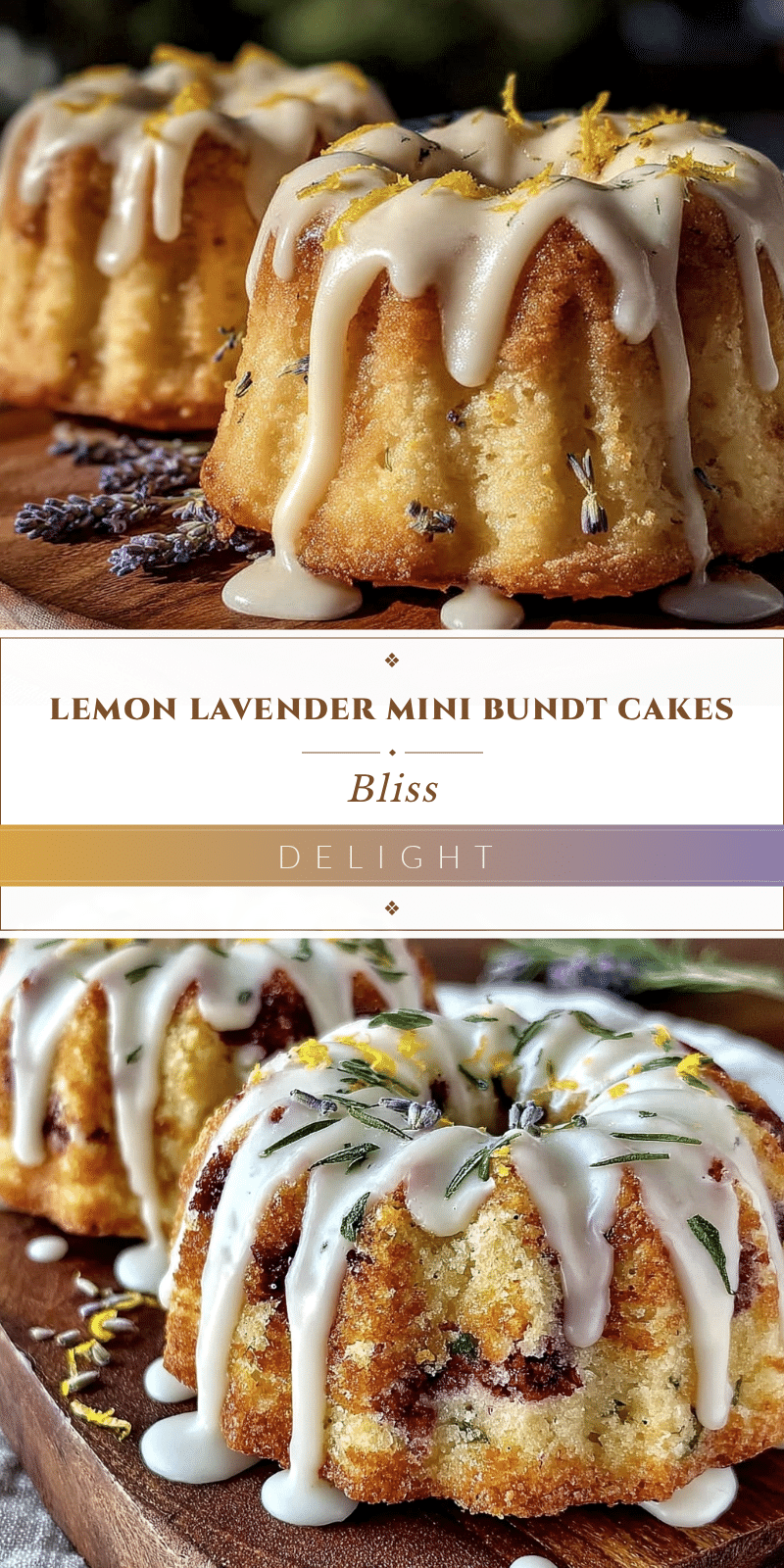 lemon lavender mini bundt cakes recipe