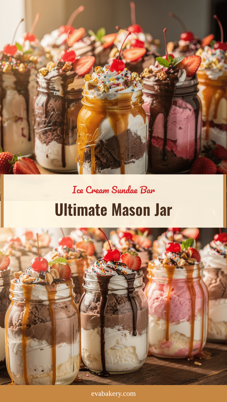 mason jar ice cream sundae bar recipe