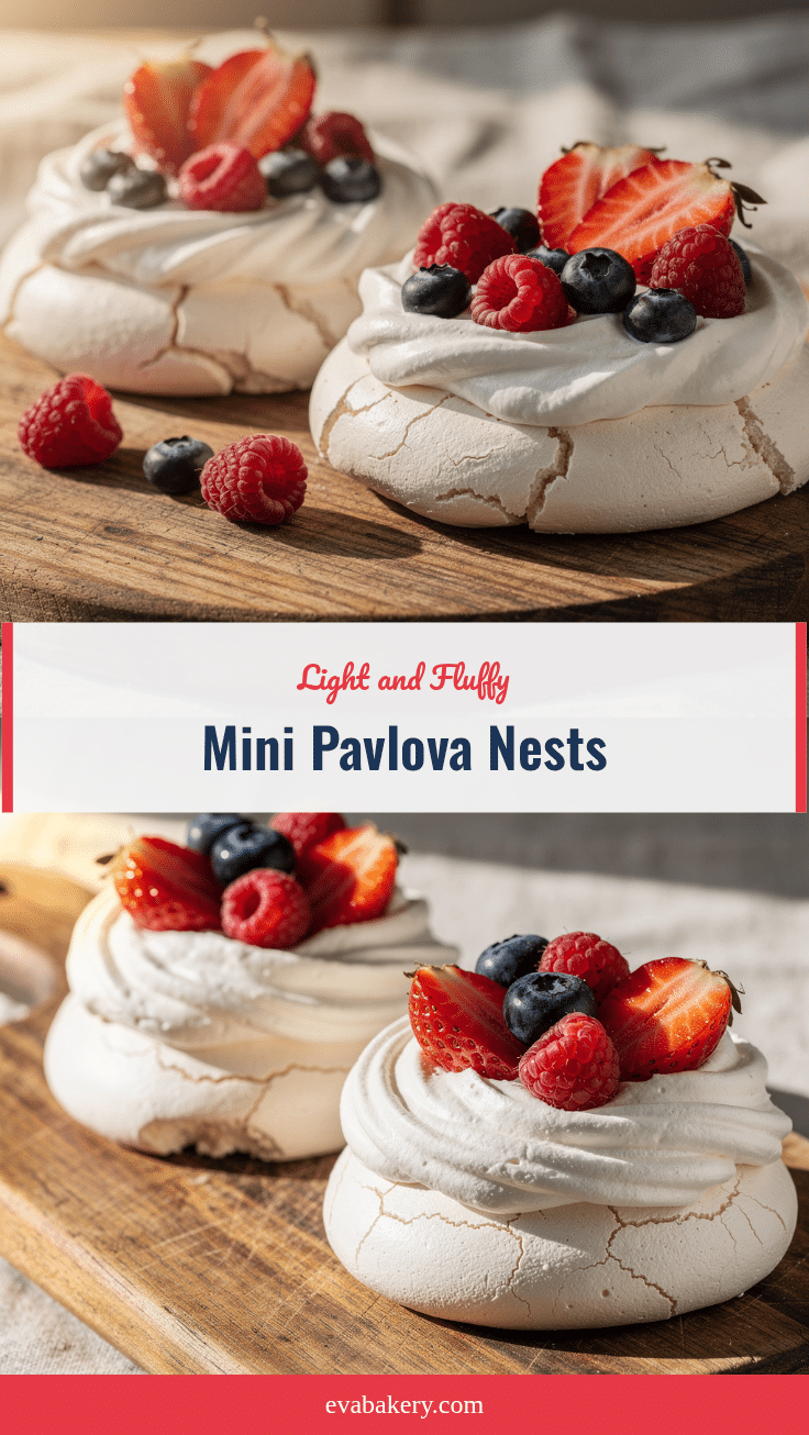 mini pavlova nests recipe