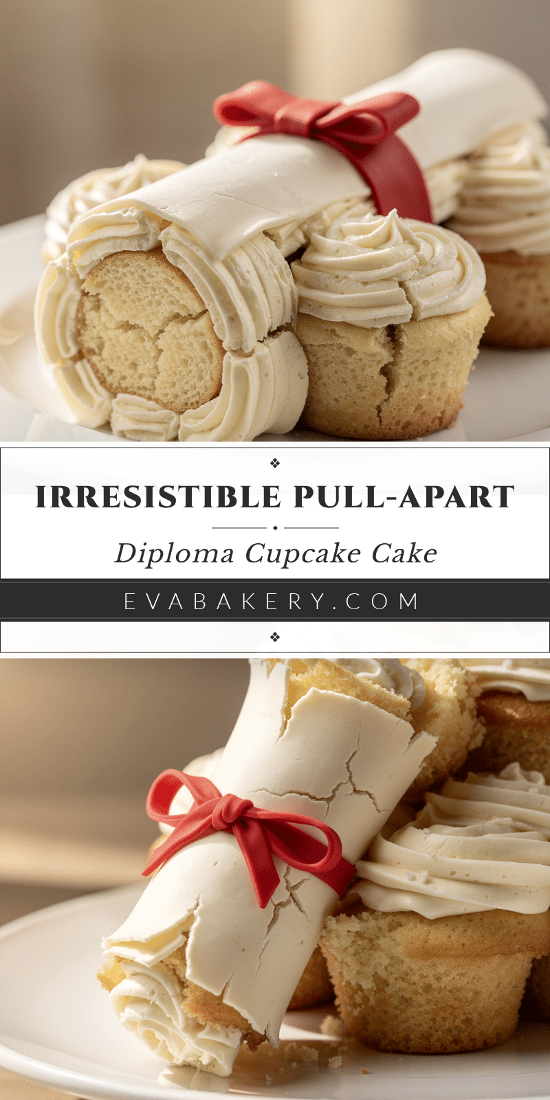 pull apart cupcake cake diploma recipe