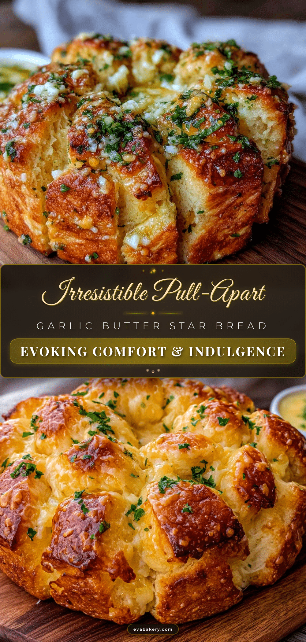pull-apart garlic butter star bread recipe