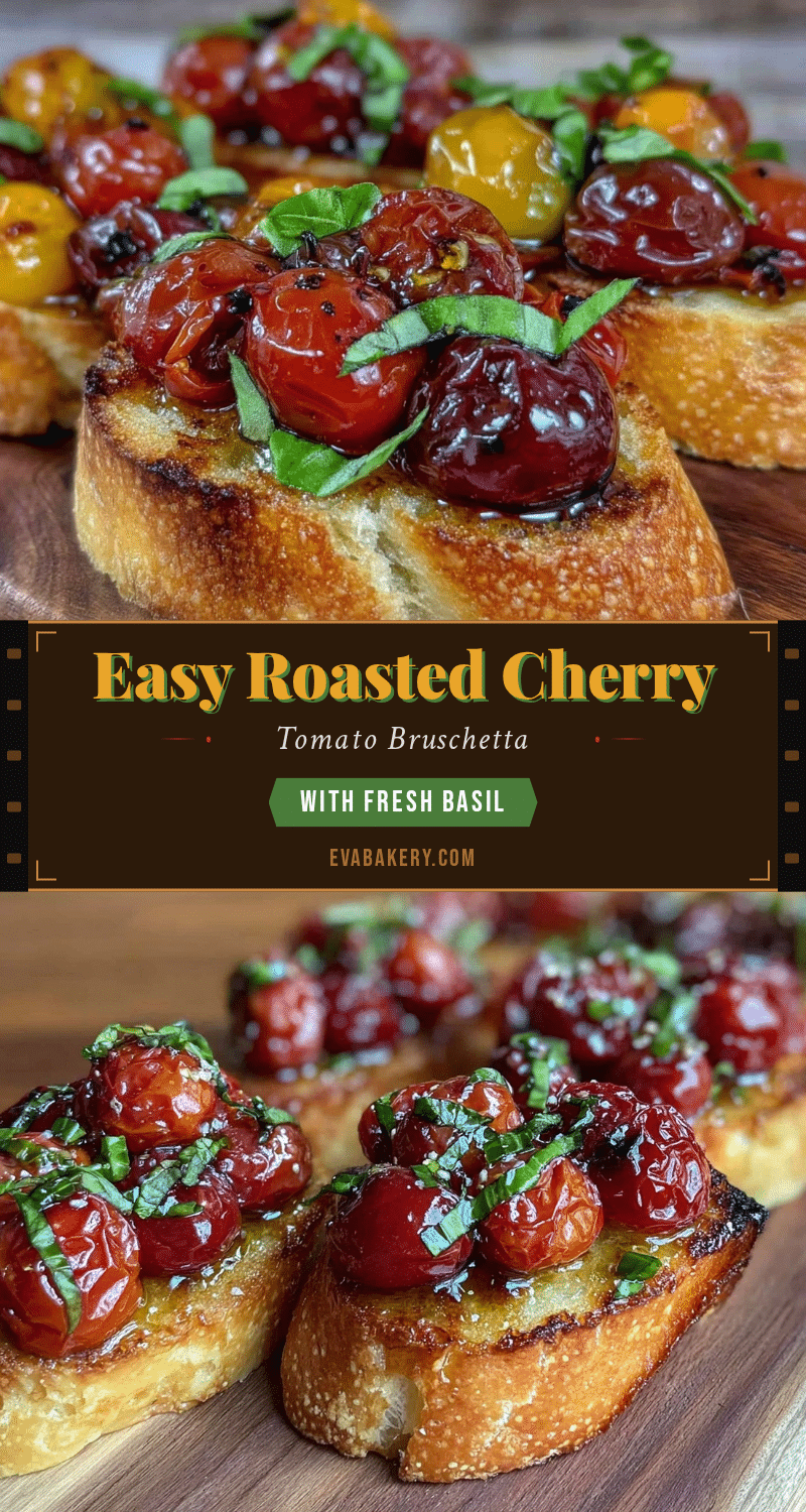 roasted cherry tomato bruschetta recipe