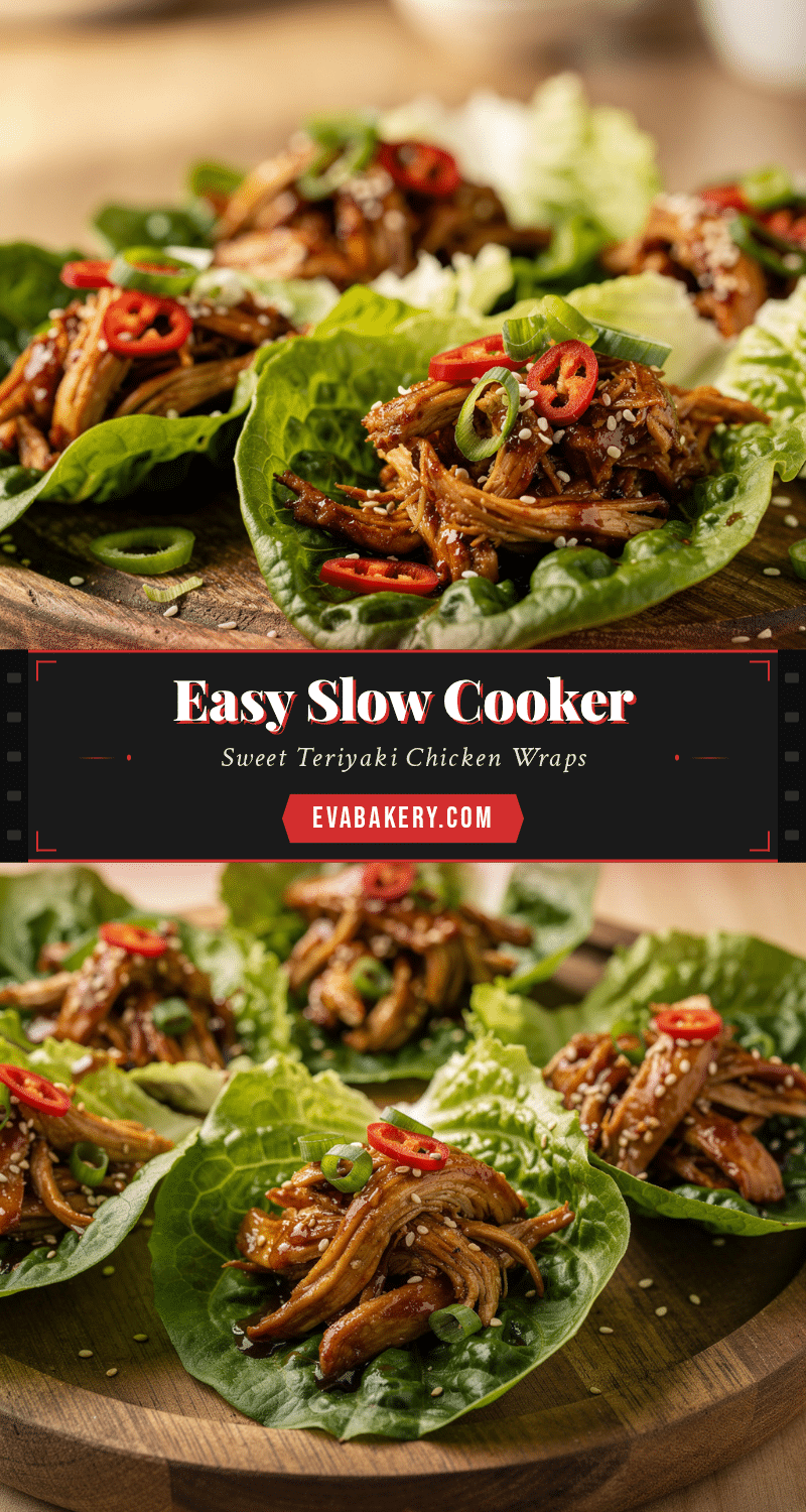 slow cooker teriyaki chicken lettuce wraps recipe