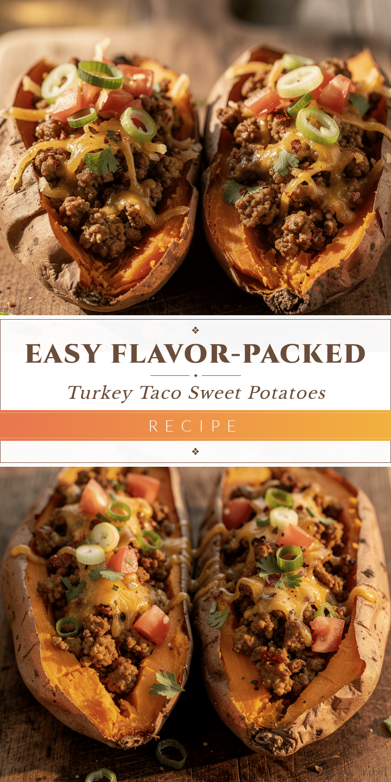 turkey taco stuffed sweet potatoes recipe