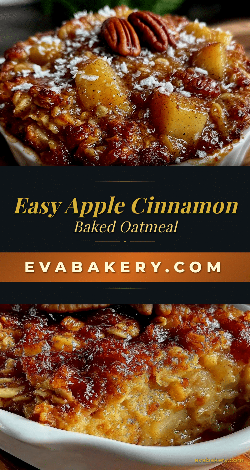 apple cinnamon baked oatmeal recipe