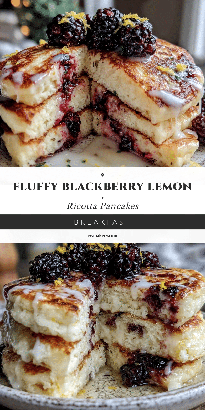 blackberry lemon ricotta pancakes recipe