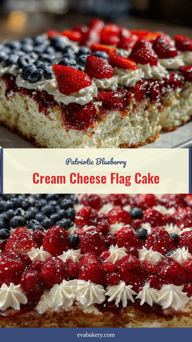 blueberry cream cheese flag cake recipe