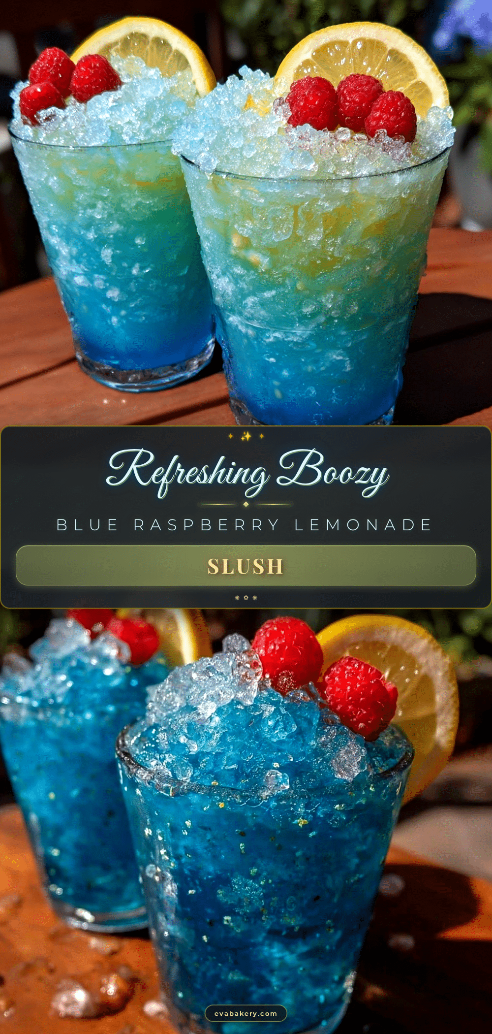 boozy blue raspberry lemonade slush recipe
